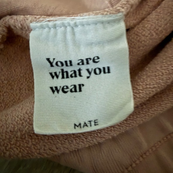 Mate the Label Women’s Dusty Rose Organic Cotton Relaxed Sweatpant Size XS - Picture 3 of 7